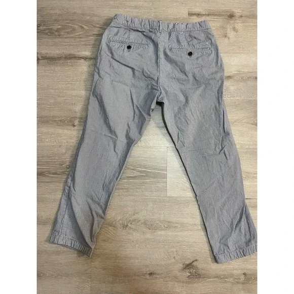 Abercrombie Fitch Pants Striped Khaki Straight Leg W 28 Waist 30 Length - Picture 2 of 7